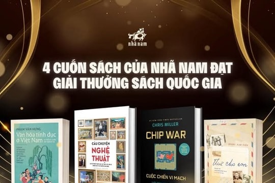 Bốn ấn phẩm của Nhã Nam được vinh danh tại Giải thưởng Sách Quốc gia lần thứ VIII