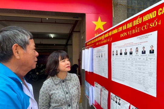 Phường Bồ Đề công bố trụ sở chỉ huy công tác bầu cử, các khu vực bỏ phiếu được lắp đặt camera an ninh