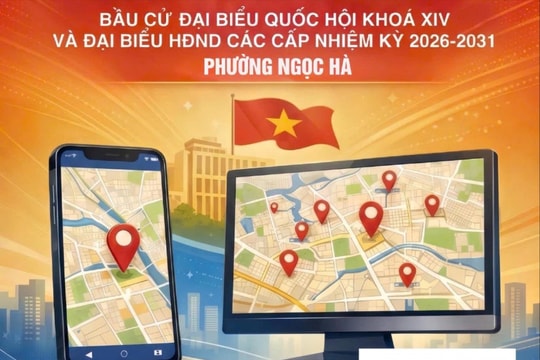 Phường Ngọc Hà ra mắt bản đồ số tra cứu khu vực bỏ phiếu bầu ĐBQH khóa XVI và đại biểu HĐND các cấp