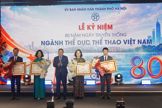 Ngành thể dục thể thao Hà Nội đóng góp tích cực vào sự nghiệp phát triển chung của Thủ đô và đất nước.