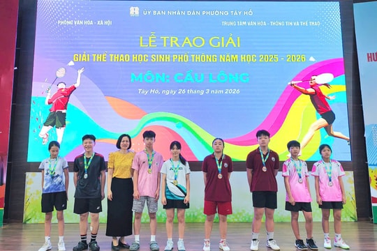 Phường Tây Hồ: Hơn 300 học sinh tranh tài tại Giải thể thao học sinh phổ thông