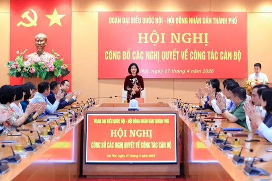 Hội đồng Nhân dân thành phố Hà Nội công bố các nghị quyết về công tác cán bộ