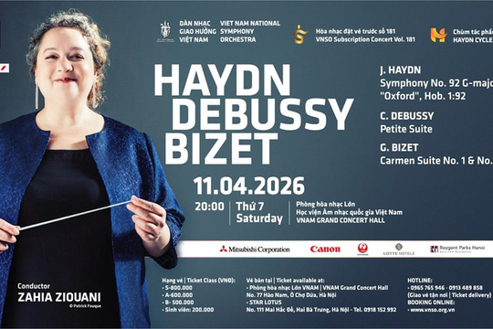 Nữ nhạc trưởng Zahia Ziouani sẽ biểu diễn tại Việt Nam cùng hai dàn nhạc hàng đầu