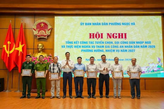 Phường Ngọc Hà hoàn thành tốt công tác tuyển quân năm 2026