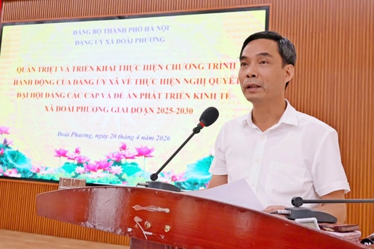 Xã Đoài Phương triển khai Nghị quyết Đại hội Đảng các cấp, chủ trương lớn của Thành ủy Hà Nội