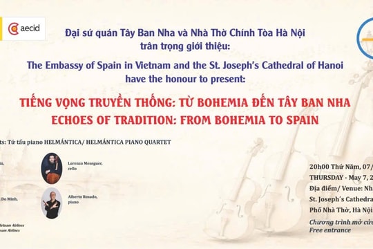 Bốn nghệ sĩ tài năng Tây Ban Nha chuẩn bị biểu diễn miễn phí tại Nhà thờ Lớn Hà Nội