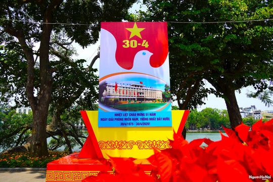 Hà Nội rực rỡ cờ hoa vào những ngày tháng Tư lịch sử