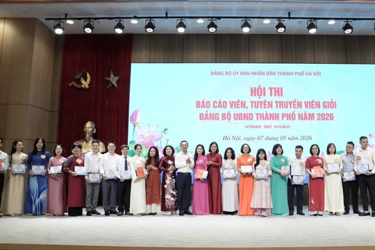 Sôi nổi Hội thi Báo cáo viên, tuyên truyền viên giỏi Đảng bộ UBND thành phố Hà Nội
