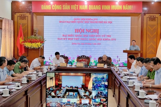 Đại biểu Quốc hội Thành phố Hà Nội - đơn vị bầu cử số 6 tiếp xúc cử tri 14 xã, phường