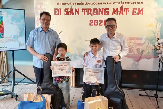 Trao giải và khai mạc triển lãm tranh cuộc thi “Di sản trong mắt em” 2026