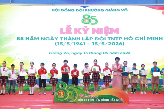 Phường Giảng Võ: Công tác Đội và phong trào thiếu nhi được triển khai với nhiều đổi mới, sáng tạo