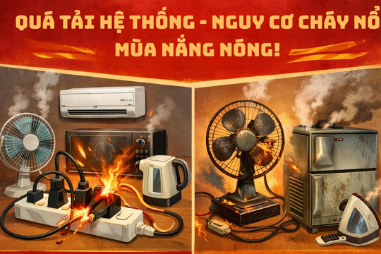 Phường Tùng Thiện khuyến cáo người dân bảo vệ sức khỏe, phòng ngừa cháy nổ trong ngày nắng nóng