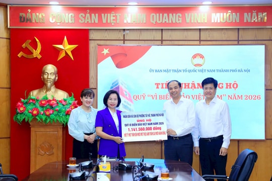 Phường Tây Hồ ủng hộ hơn 1,1 tỷ đồng cho Quỹ “Vì Biển đảo Việt Nam” năm 2026