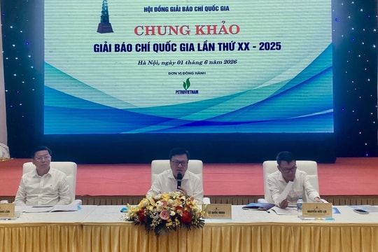 177 tác phẩm lọt vào vòng Chung khảo Giải Báo chí quốc gia lần thứ XX - năm 2025