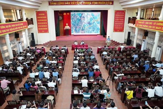 Phường Sơn Tây dự kiến còn 25 tổ dân phố sau sắp xếp