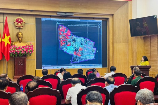 Phường Ngọc Hà lấy ý kiến Nhân dân và sớm hoàn thành việc sắp xếp, tổ chức lại tổ dân phố