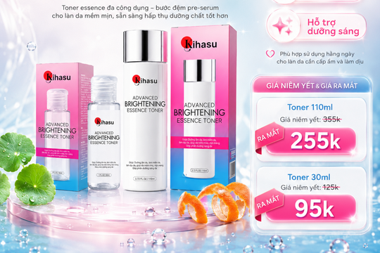 ‏Kihasu ra mắt Essence Toner mới: Dịu ẩm làn da sau làm sạch ‏