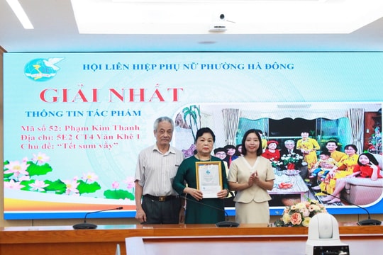 Hội LHPN phường Hà Đông: Ấm áp chương trình trao giải cuộc thi ảnh “khoảnh khắc gia đình hạnh phúc” và đỡ đầu trẻ em có hoàn cảnh khó khăn