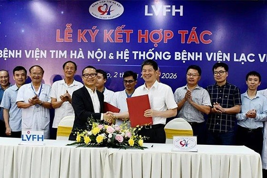 Bệnh viện Tim Hà Nội hợp tác với Hệ thống Bệnh viện Hữu nghị Lạc Việt nhằm nâng cao chất lượng điều trị tim mạch