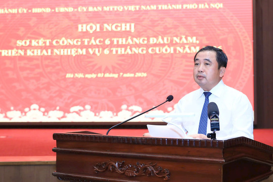 Bí thư Thành ủy Hà Nội Trần Đức Thắng: Quyết tâm đưa Thủ đô tiếp tục giữ vững vai trò đầu tàu, trái tim của cả nước