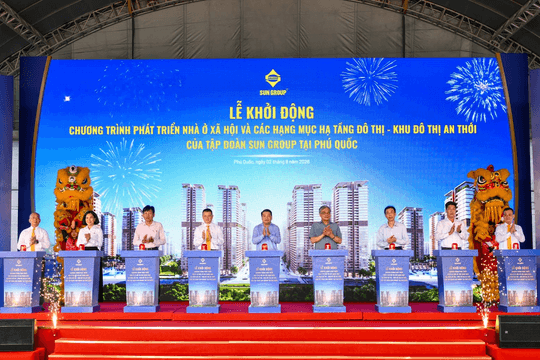 Sun Group đầu tư 40.000 tỷ đồng xây gần 50.000 căn nhà ở xã hội, nhà ở cho thuê "tiêu chuẩn Singapore" tại Phú Quốc