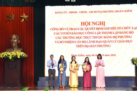 Phường Hoàn Kiếm hoàn thành sắp xếp, tổ chức lại các cơ sở giáo dục công lập
