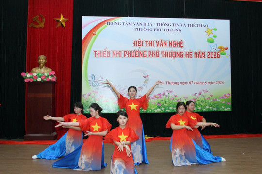 Phường Phú Thượng: Sôi nổi hội thi văn nghệ thiếu nhi hè năm 2026