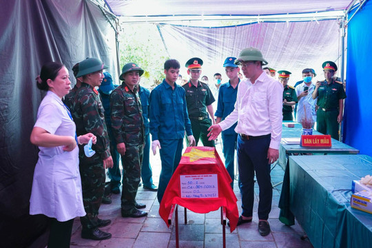 Xã Quốc Oai lấy mẫu ADN, xác định danh tính 33 liệt sĩ chưa rõ thông tin