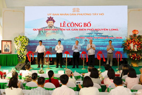 Phố Nguyễn Long chính thức có tên trên bản đồ Thủ đô