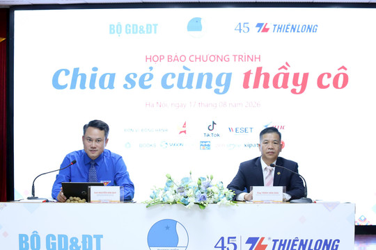 Đồng hành, tiếp sức toàn diện với chương trình “Chia sẻ cùng thầy cô” năm 2026