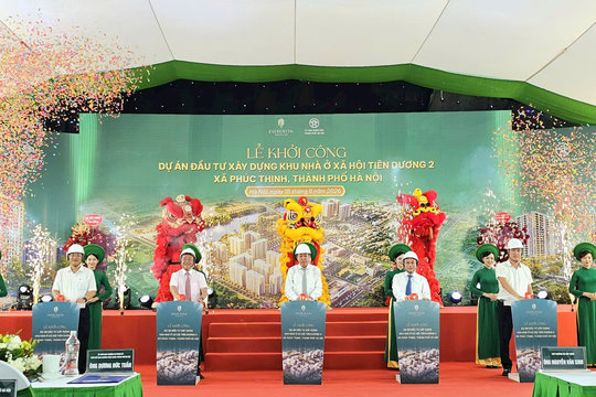 Hà Nội khởi công dự án NOXH quy mô hơn 8.000 căn hộ
