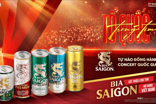 Bia Sài Gòn đồng hành cùng "Concert Quốc gia" Tổ quốc trong tim 2026 trước thềm quốc khánh 2/9