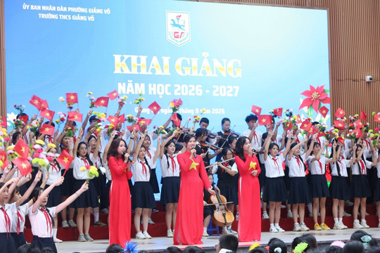 Trường THCS Giảng Võ năm học mới: Suy nghĩ tích cực - Thực hành sáng tạo - Phong cách chủ động – Dẫn lối thành công