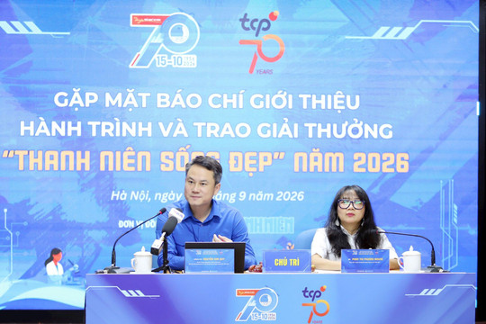 Khởi động Giải thưởng "Thanh niên sống đẹp" 2026