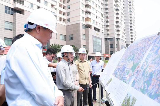 Phường Cầu Giấy: Đẩy nhanh tiến độ hoàn thiện đoạn Vành đai 2.5 qua địa bàn phường, phấn đấu thông xe kỹ thuật dịp 10/10