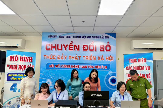 Phường Cầu Giấy ra mắt mô hình “Nhà họp số”