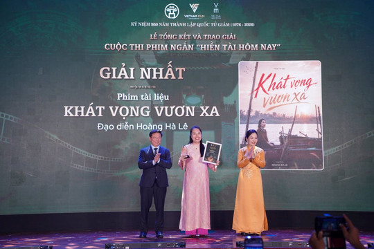 13 tác phẩm xuất sắc được trao giải tại cuộc thi phim ngắn “Hiền tài hôm nay”
