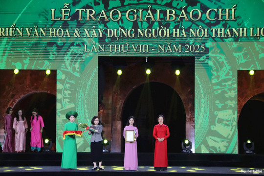 Sắp diễn ra Lễ trao Giải Báo chí về phát triển văn hóa và xây dựng người Hà Nội thanh lịch, văn minh năm 2026