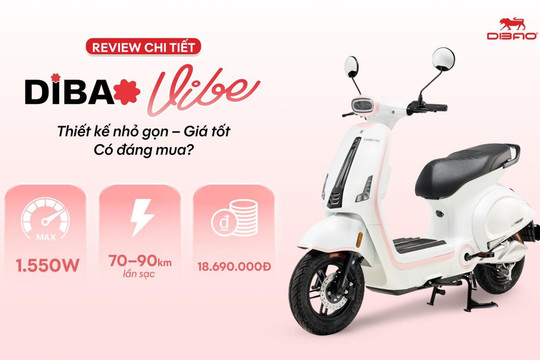 Dibao Vibe và lựa chọn xe điện nhỏ gọn cho nhịp sống Hà Nội