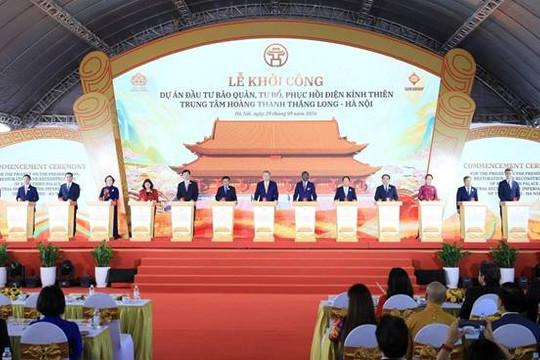 Hà Nội: Khởi công Dự án đầu tư bảo quản, tu bổ, phục hồi Điện Kính Thiên