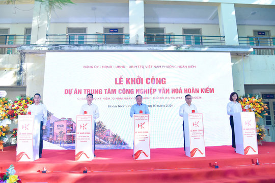 Khởi công xây dựng Trung tâm Công nghiệp văn hóa tại phố cổ Hà Nội