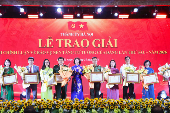 126 tác phẩm đoạt giải Cuộc thi Chính luận về bảo vệ nền tảng tư tưởng của Đảng năm 2026 trên địa bàn Thủ đô