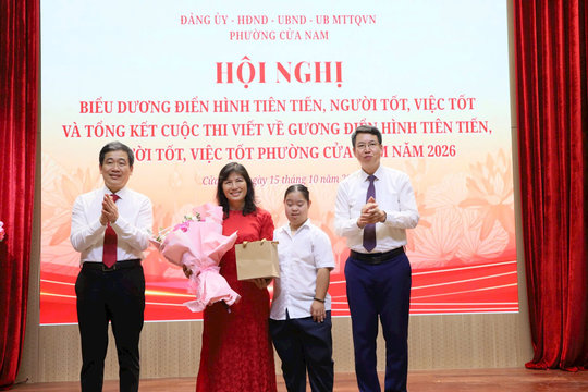 Phường Cửa Nam biểu dương điển hình tiên tiến, "Người tốt, việc tốt" năm 2026