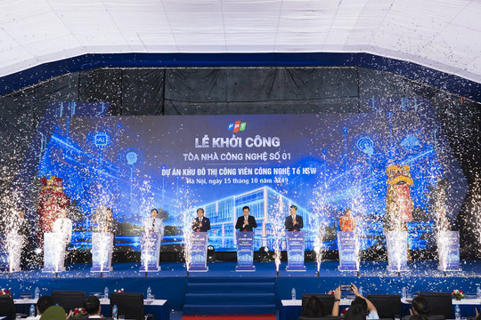 Khởi công tòa nhà đầu tiên tại Khu đô thị Công viên công nghệ số của Hà Nội