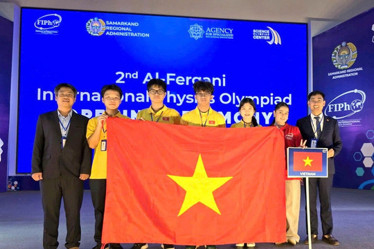 Đoàn học sinh Việt Nam gặt hái thành công rực rỡ tại Olympic Vật lí quốc tế Al-Fergani 2026