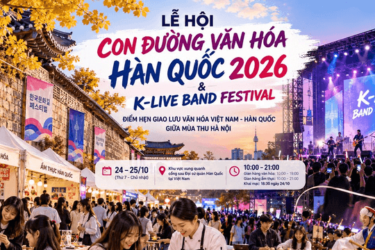 Hà Nội tổ chức Lễ hội Con đường văn hóa Hàn Quốc năm 2026