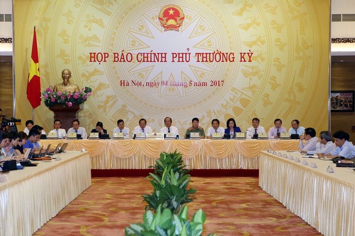 Nội dung Họp báo Chính phủ thường kử³ tháng 4/2017