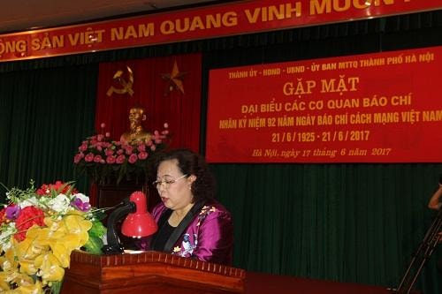 Hà Nội gặp mặt các cơ quan báo chí nhân Ngày Báo chí Cách mạng Việt Nam