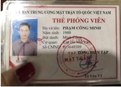 Phát hiện Phó Tổng biên tập ký giấy giới thiệu, thẻ phóng viên sai quy định