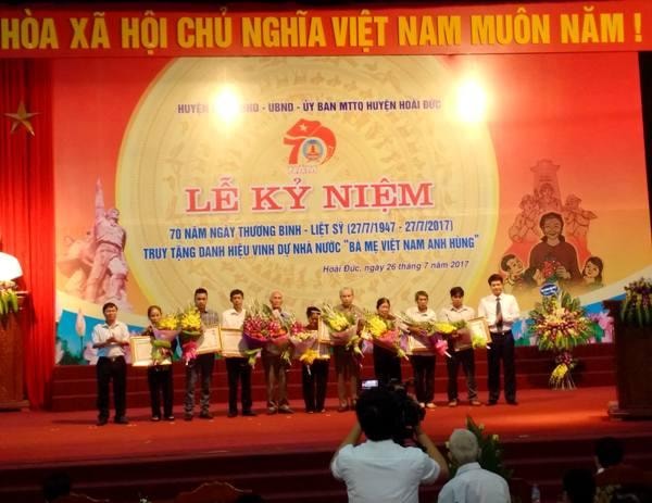 Huyện Hoài Đức Kỷ niệm 70 năm Ngày Thương binh - Liệt sỹ